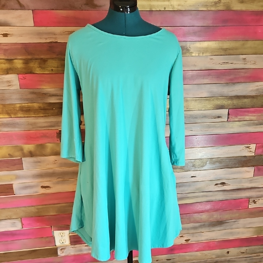 ANDREE BY UNIT Teal Midi Dress